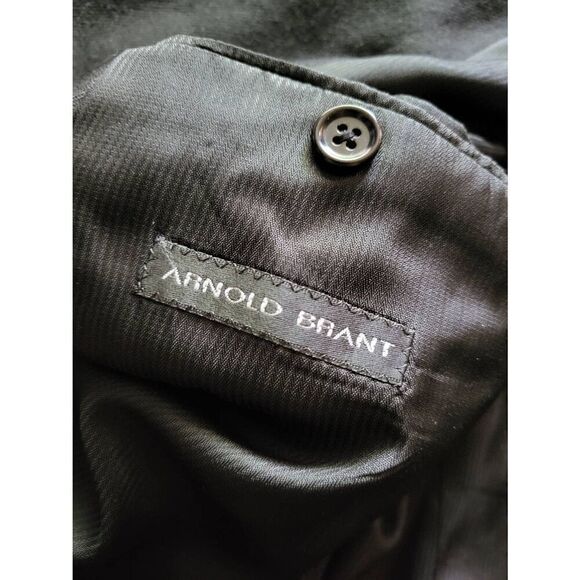 Arnold Brant Loro Piana Cashmere Blazer Men's 48 Black Canada Made 3 Button - Picture 3 of 6